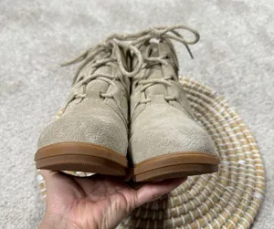 Sorel Women’s Evie Lace-Up Waterproof Suede Ankle Bootie Casual in Beige 7.5 thumbnail 12