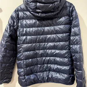UNIQLO Women's Size XL Down Puffer Jacket Blue Lightweight‎ Packable Full Zip P thumbnail 4