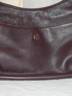 Vintage Classic Burgundy Aigner Shoulder Bag thumbnail 2