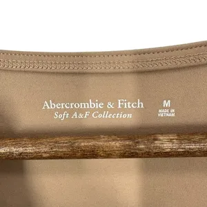 Abercrombie & Fitch‎ Soft AF Collection Square Neck Long Sleeve Bodysuit Tan thumbnail 5