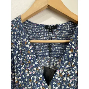 Rails‎ Zana Blue Ditsy Floral Long Sleeve Mini Dress Size M NWT Boho thumbnail 5