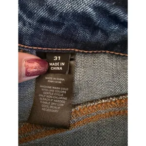 Frye Blue High Rise Wide Leg Raw Hem Denim Jeans Size 31 Med Wash Patch Pocket thumbnail 8
