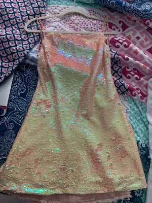 Urban Outfitters Pink Sequin Dress thumbnail 1