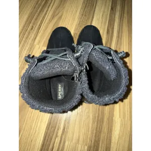Sperry Saltwater Sherpa Black Duck Boots‎ Women's Size 8.5 EUC thumbnail 8