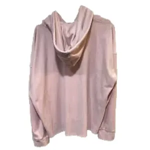DNKY women’s size medium pink velvet pullover hoodie thumbnail 4