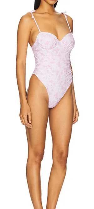 Tularosa Pink One Piece Swimsuit thumbnail 1