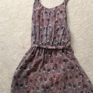 3 for $15!! 🌟NEW cute Pink feather peacock print dress thumbnail 3