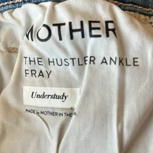 MOTHER The Hustler Ankle Fray Jeans Understudy NWT Size 25 thumbnail 8