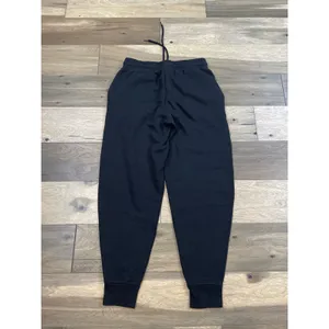 Zenana Black Fleece‑Lined Sweatpants Cotton Blend Size L Athleisure High Rise thumbnail 10