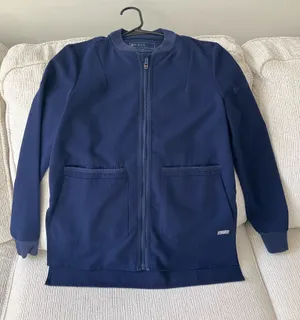 Figs Scrub Jacket Navy thumbnail 1