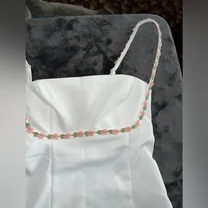 Princess Polly Lorene Mini Dress in White Size 2 New with tag thumbnail 9