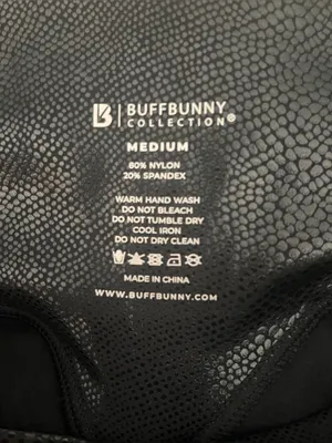 Buff Bunny Black Crossover Leggings Size Medium thumbnail 6