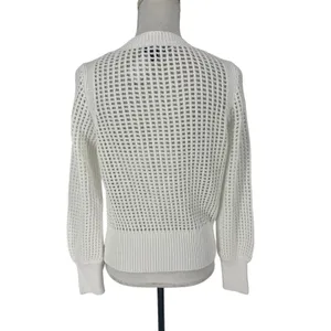 REPEAT White Perforated Drawstring Sweater‎ Size XXS thumbnail 11