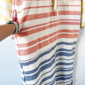 Tuckernuck Pomander Place Cleo Stripe Sunset Coastal Preppy Tie Waist Midi Dress thumbnail 8