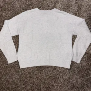 Women's Gray Button Front Knit Cardigan Sweater Crew Neck Solid Size M Size M thumbnail 2