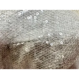 Anthropologie ETT:TWA Claudette Sequined Jumpsuit Silver Gray Pockets Size 4 thumbnail 11
