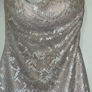 Beautiful!!! Bebe M dress top lace mesh and satin feel under dress thumbnail 2
