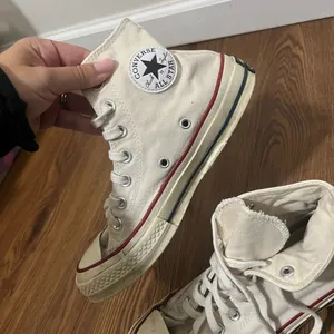 FLAWED Converse Chuck Taylor Parchment High Top Sneakers Size 6 US thumbnail 7