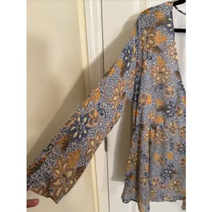 Free People Teegan Mini Dress Floral Print Small Boho Bohemian Coastal Country S thumbnail 2