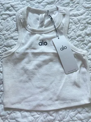 White Alo Yoga Tank top thumbnail 1