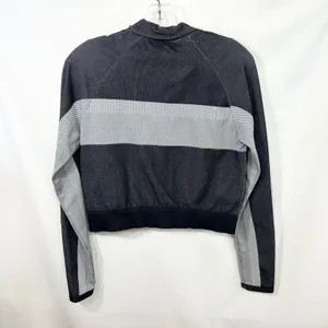 Fabletics XL Seamless Jacket Tory Cropped Gray Pink Full Zip‎ Athletic 1685 thumbnail 5
