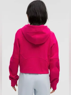 Lululemon NWT Scuba Oversized Half Zip Hoodie Fleece Pink Dragon Size XS/S thumbnail 3