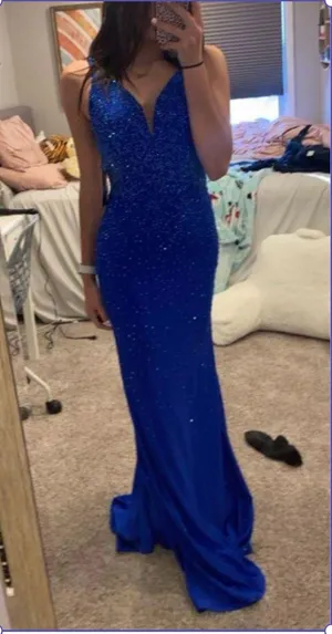 Prom dress Blue Size 4 thumbnail 2