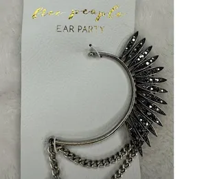 NEW Free People Birds Of A Feather Cocktail Earring Ear Party Cuff Sparkle Retro thumbnail 4