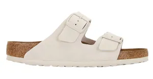 BIRKENSTOCK ARIZONA BS SOFT FOOTBED Modern SUEDE ANTIQUE WHITE Size 10 Men's thumbnail 1
