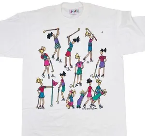 Vintage Juli 1992 Graphic Tee On the Course Women's Golf Cotton Size Medium NWT thumbnail 1