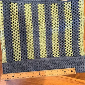 Universal Threads woven blue & green‎ open tote bag boho festival NWT thumbnail 3