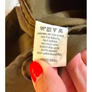 J. Crew Factory Women’s Size Small 100% Cotton Utility Safari Jacket Olive Green thumbnail 7