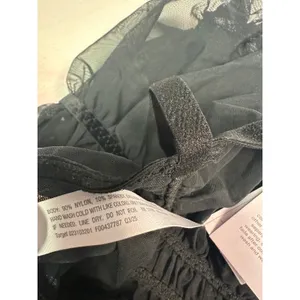 Audenza Black Ruched Mesh Mini Dress Sheer Adjustable‎ Straps XXL New thumbnail 6