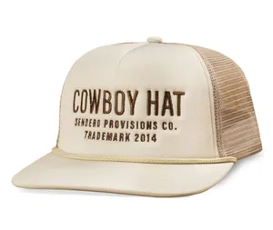 Sendero Cowboy Hat Trucker Hat Tan thumbnail 1