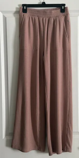 Balance Collection Women's Medium Café Mauve Wide Leg Lounge Pants thumbnail 1