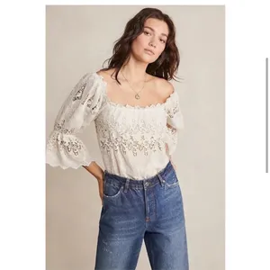 Free People Intimately Land of the‎ Free Bodysuit in cream white size xs dainty thumbnail 3
