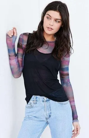 Urban Outfitters Mesh Top thumbnail 1