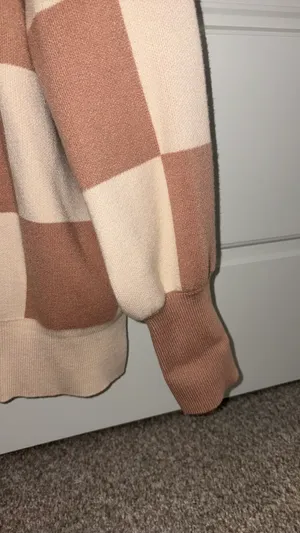Checkered sweater Tan Size M thumbnail 2