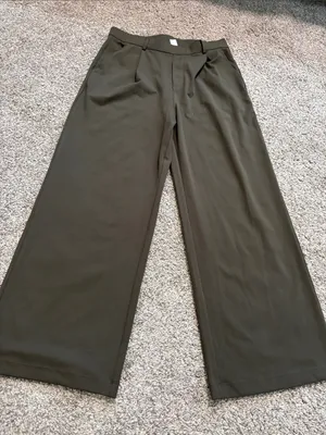 Halara Flex DayStretch High Waisted Pocket Straight Leg Work Pants size large thumbnail 2