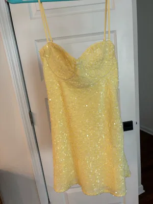 Yellow Mini Princess Polly Dress thumbnail 2