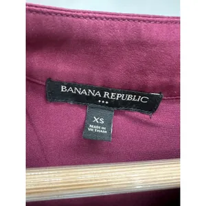 Banana Republic Factory Burgundy Surplice‎ V-Neck Tank Top Women's Size X-Small thumbnail 5
