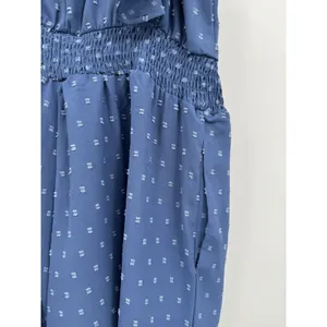 BloomChic Romper Womens 12 Blue Swiss Dot Sleeveless Sweetheart Neckline Summer thumbnail 5