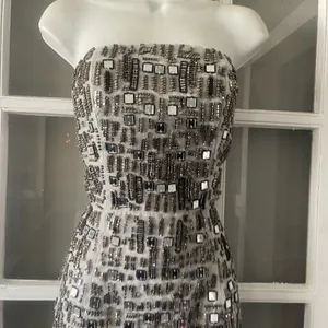 Topshop‎ Strapless Beaded Mini Dress thumbnail 5