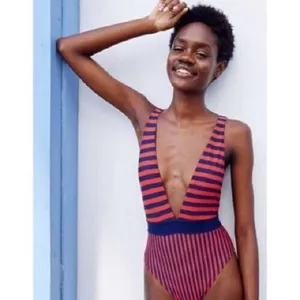Aerie Deep V‎ Plunge Neckline One Piece Swimsuit XXL thumbnail 6