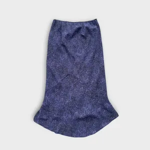 Vintage Y2K Express World Brand Purple Blue Abstract Print Slip Skirt Size Small thumbnail 2