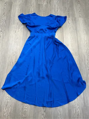 Women’s Blue Medium Short Sleeve Dress thumbnail 1