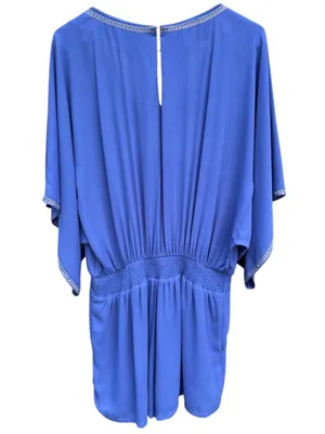 White House Black Market Kimono Sleeve Embroidered Shorts Romper Size 10 thumbnail 9