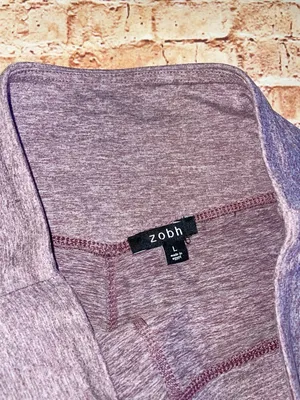 High-Waist Women’s Bike Shorts in Heather Lavender Gray thumbnail 5