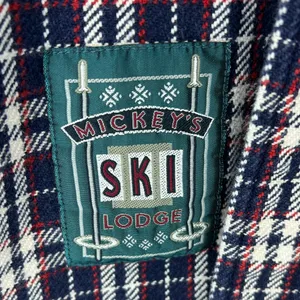 Disney Vintage Mickey plaid shirt thumbnail 3