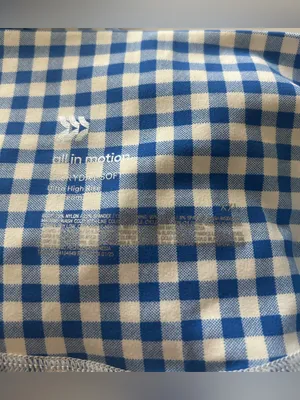All in Motion Everyday Soft Ultra High-Rise Bike Shorts 6" Blue Gingham thumbnail 6